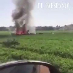 Video footage of the Eurofighter crash site