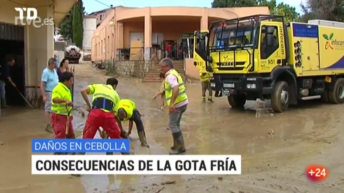 Cleaning works continue on Cebolla, Toledo, and it is expected to continue for a few more days. There are 10 minor injuries, one woman admitted and many material damages