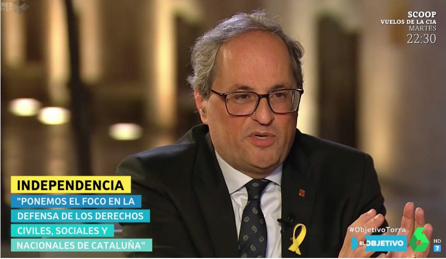 In TV interview, Catalan leader says his plan is to build independent republic  