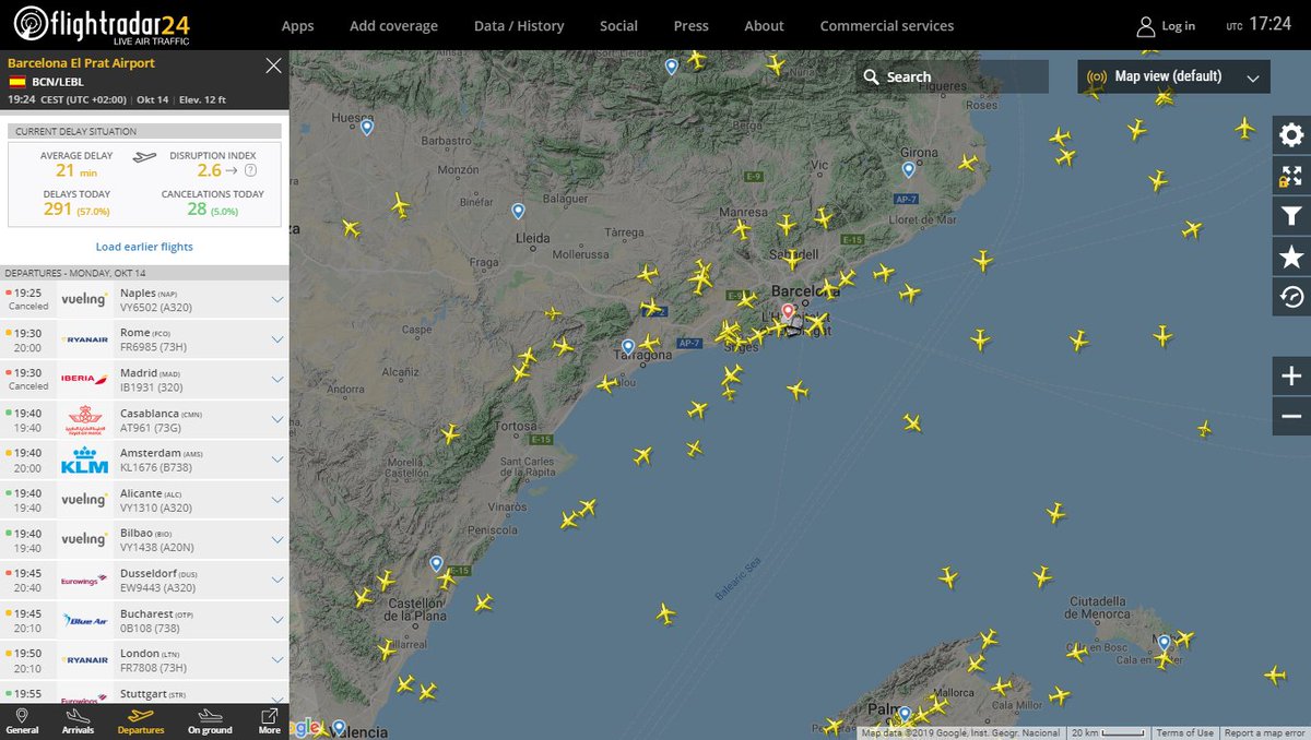Iberia just canceled flight IB1931 Barcelona-Madrid