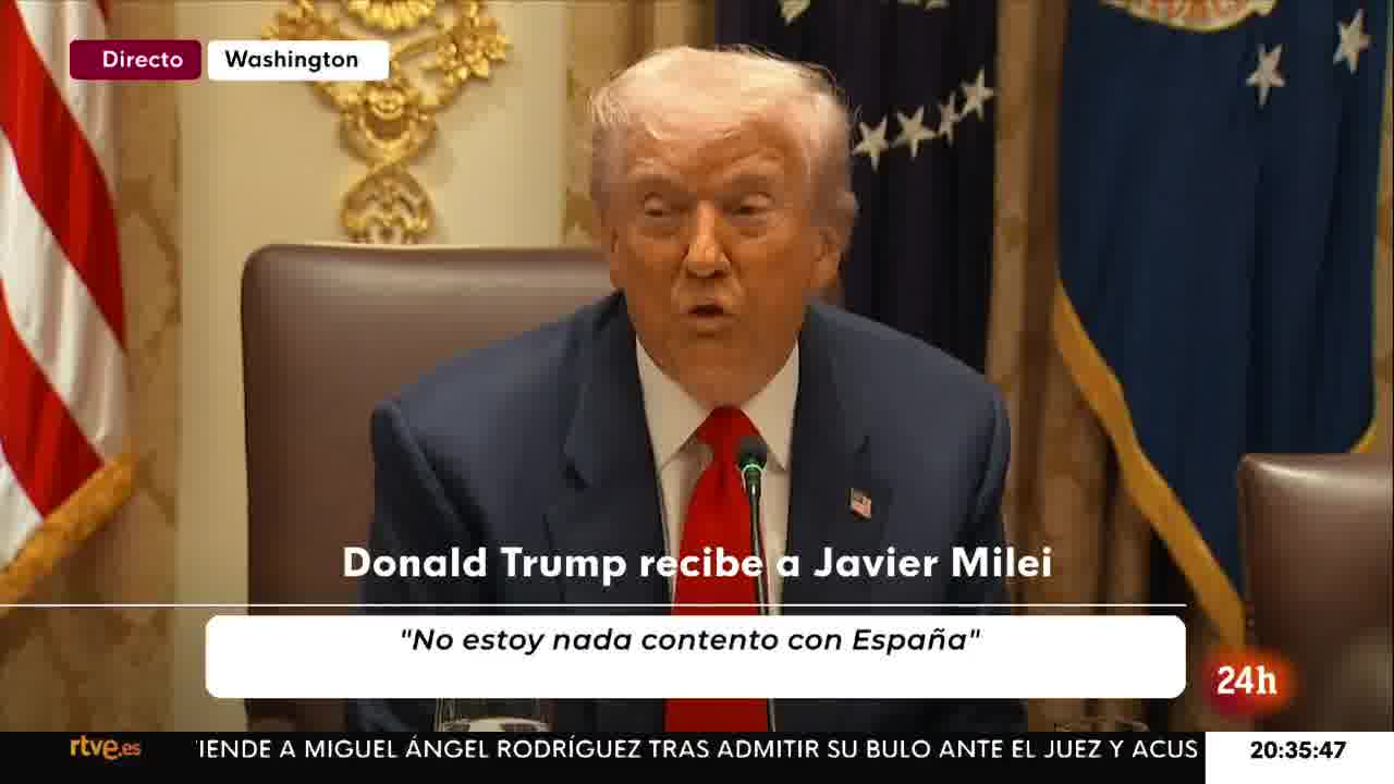 Donald Trump expresses his displeasure with Spain for not spending 5% of its GDP on defense: I think it's a  lack of respect for NATO. I might apply tariffs to punish them.