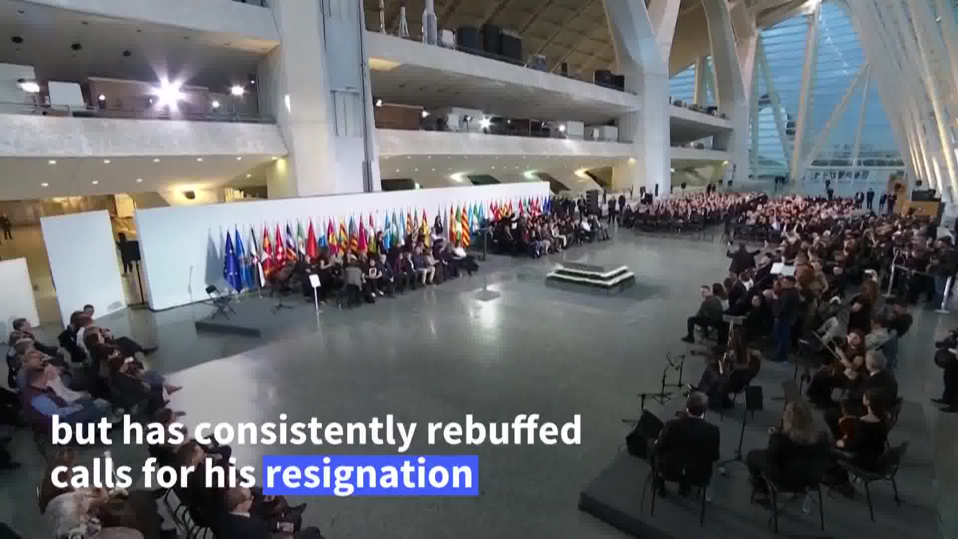 VIDEO: In Spain's Valencia region, protesters gather for a vigil to honour the more than 230 people who died in last year's floods on the first anniversary of the country's deadliest natural disaster in a generation