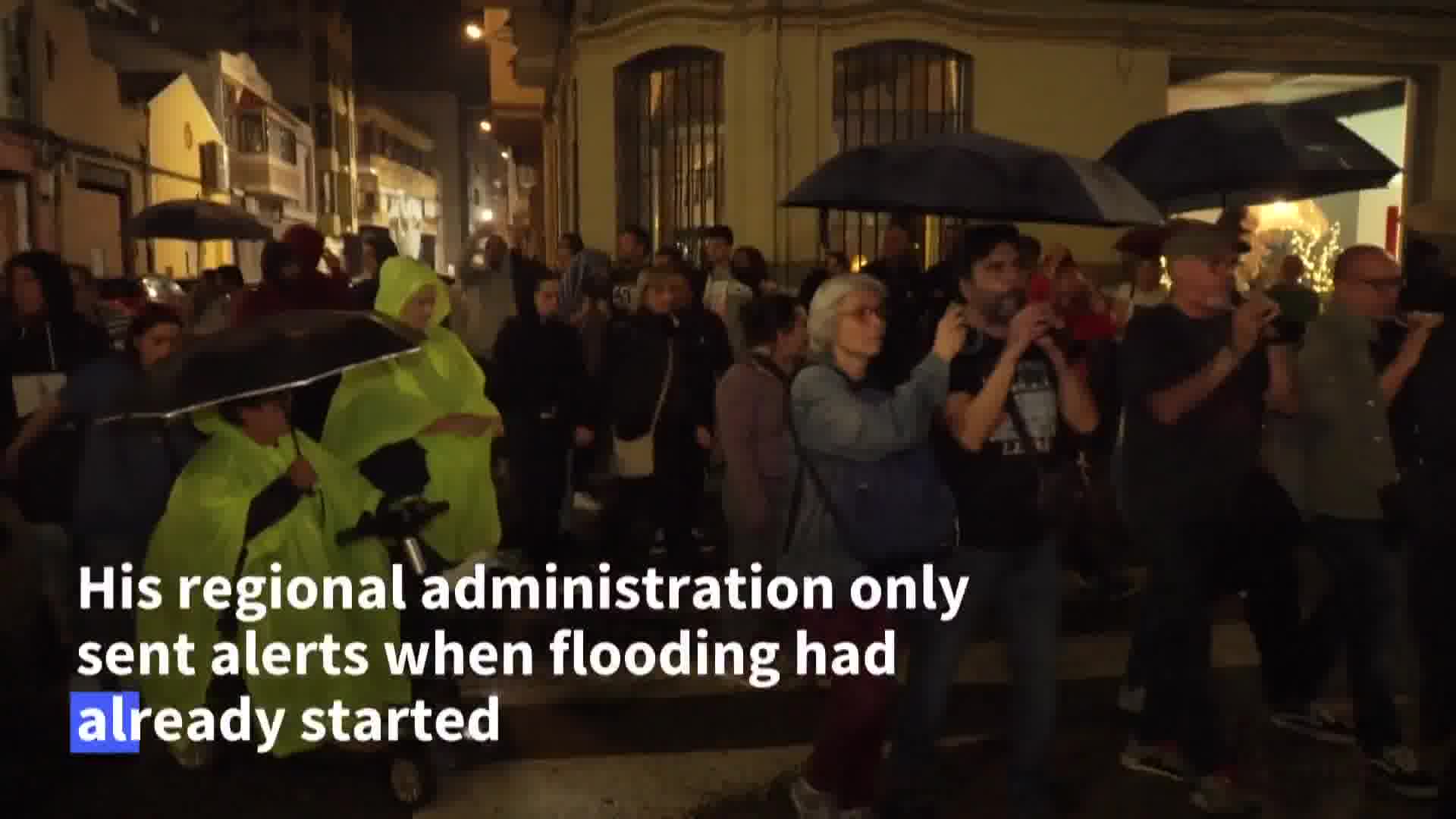 VIDEO: In Spain's Valencia region, protesters gather for a vigil to honour the more than 230 people who died in last year's floods on the first anniversary of the country's deadliest natural disaster in a generation