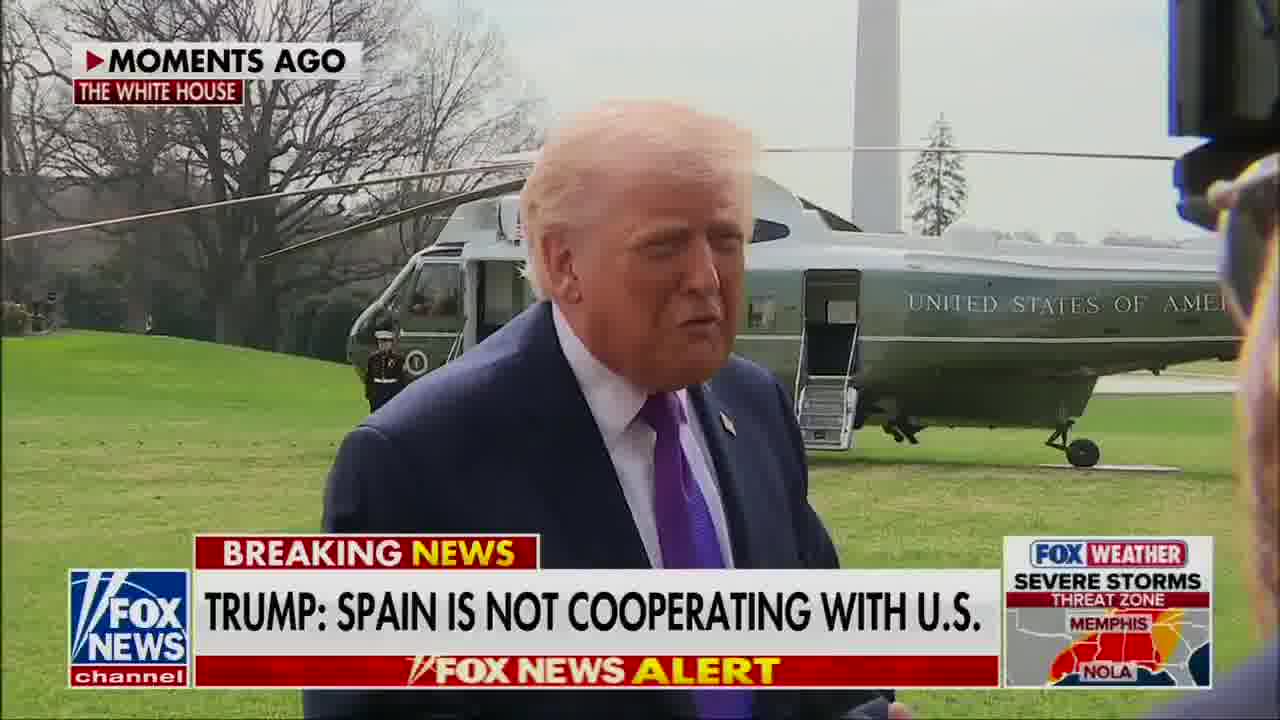 Trump: Spain? I think they've been very bad. Not good at all. We may cut off trade with Spain.